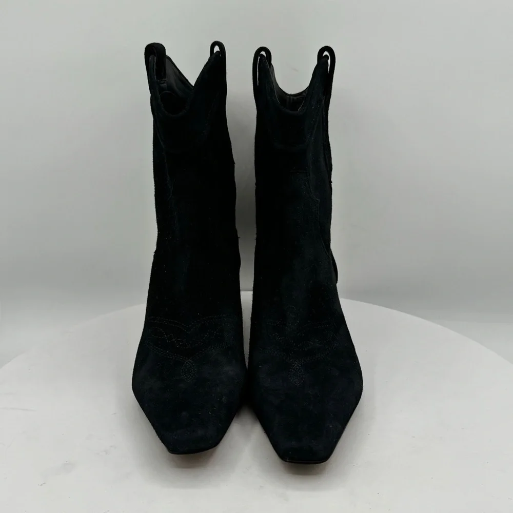 Sam Edelman Taryn Western Womens Ankle‎ Bootie Size 8 Color Black NEW